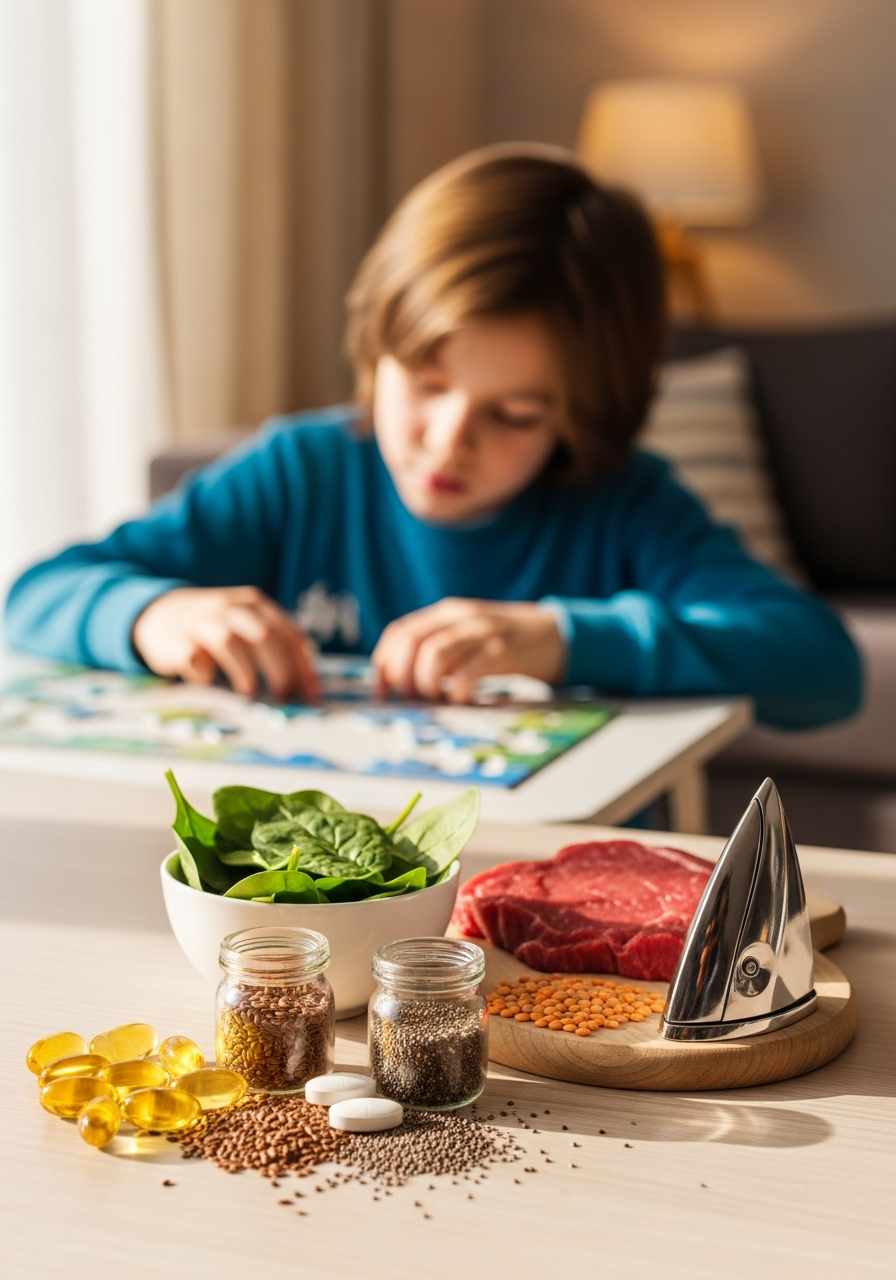 The Invisible Reason Your ADHD Child Can't Focus: The Secret Iron and Omega Drain